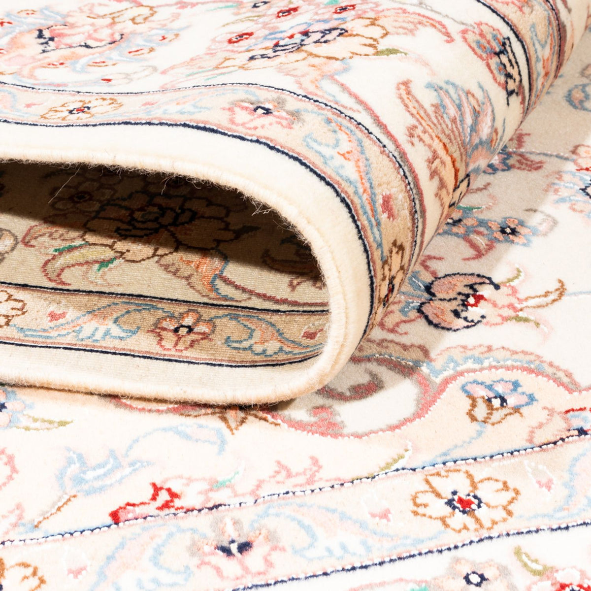 Alfombra persa - Tabriz - 198 x 149 cm - crema