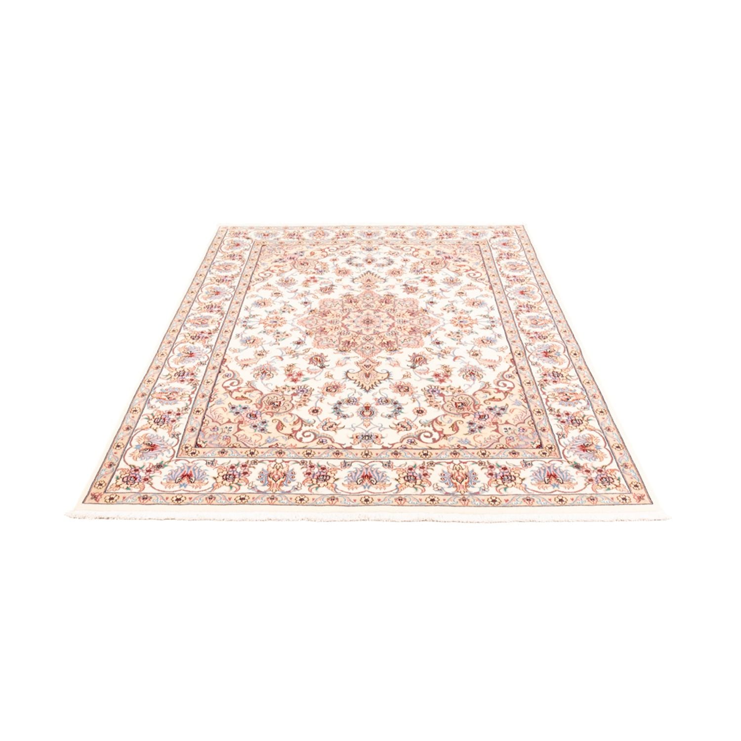Alfombra persa - Tabriz - 198 x 149 cm - crema