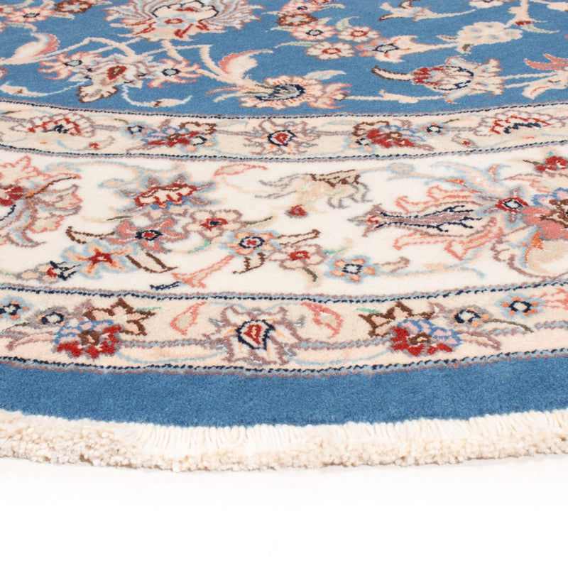 Alfombra Persa - Tabriz - Real redondo  - 200 x 200 cm - azul