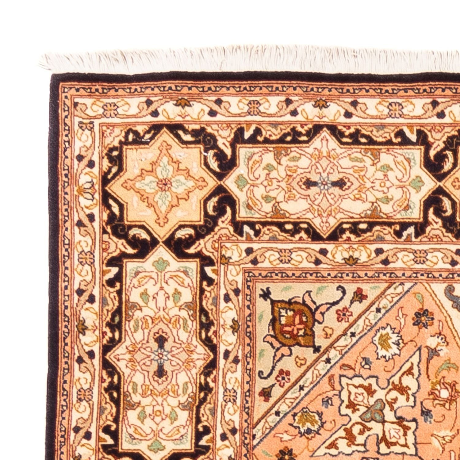 Alfombra Persa - Tabriz - Real cuadrado  - 200 x 200 cm - beige claro