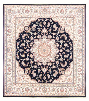Alfombra Persa - Tabriz - Real - 220 x 198 cm - azul oscuro