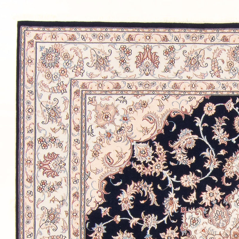 Alfombra Persa - Tabriz - Real - 220 x 198 cm - azul oscuro