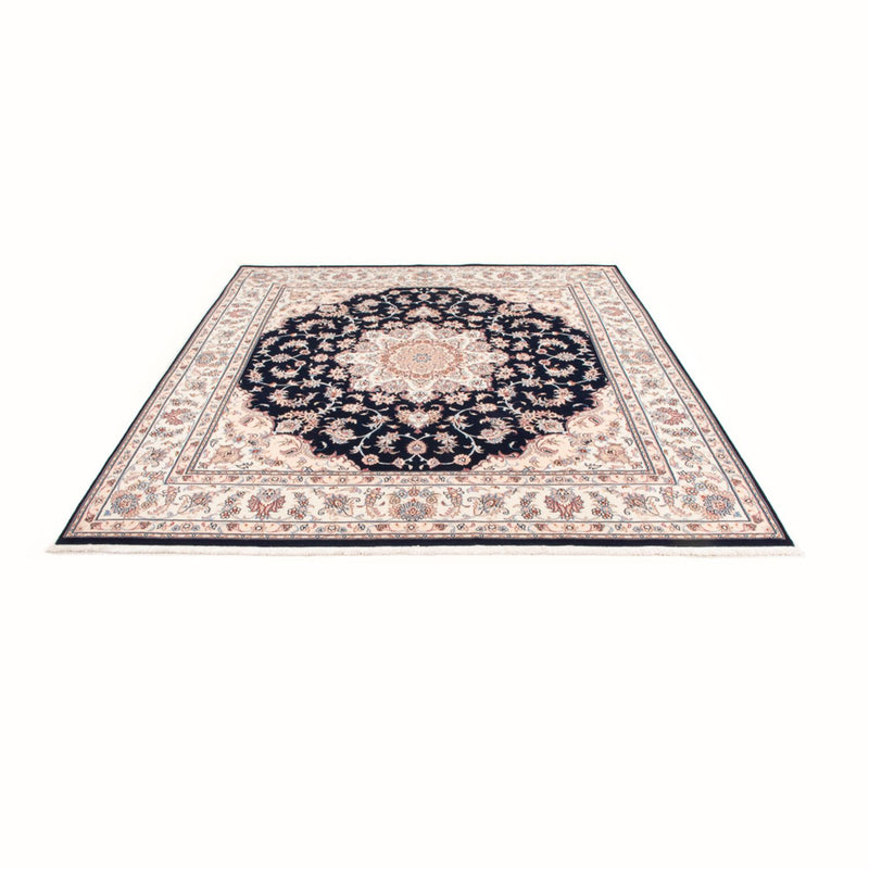 Alfombra Persa - Tabriz - Real - 220 x 198 cm - azul oscuro