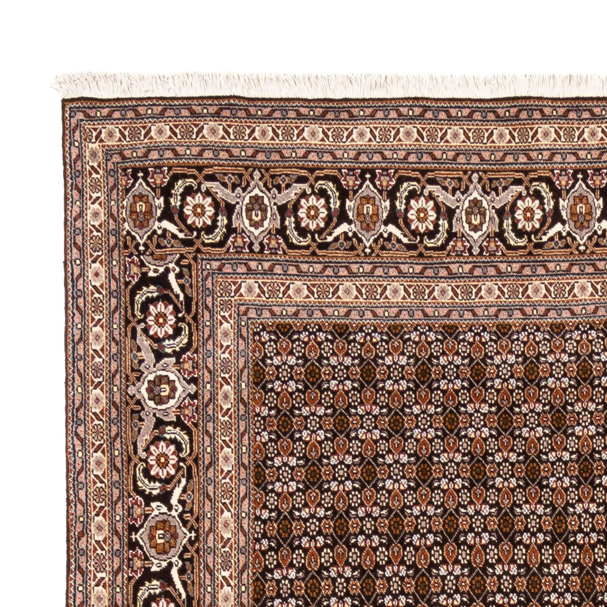 Alfombra Persa - Tabriz - Real - 237 x 178 cm - azul oscuro