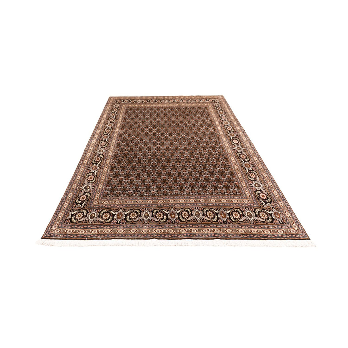 Alfombra Persa - Tabriz - Real - 237 x 178 cm - azul oscuro