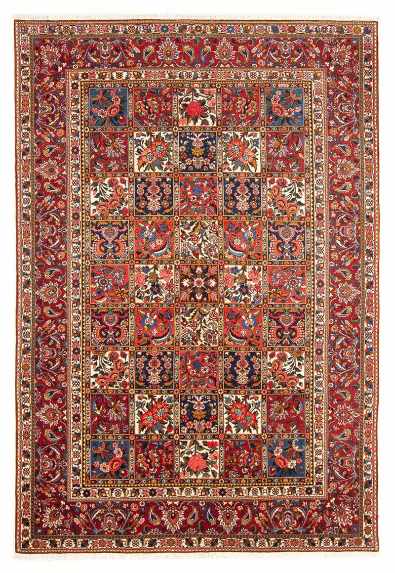 Alfombra persa - Nómada - 312 x 210 cm - rojo oscuro