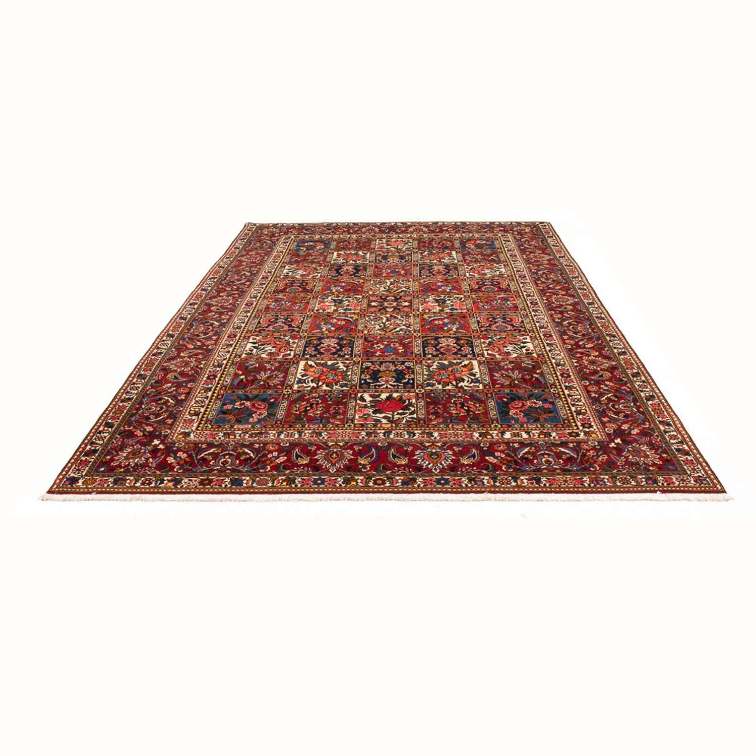 Alfombra persa - Nómada - 312 x 210 cm - rojo oscuro
