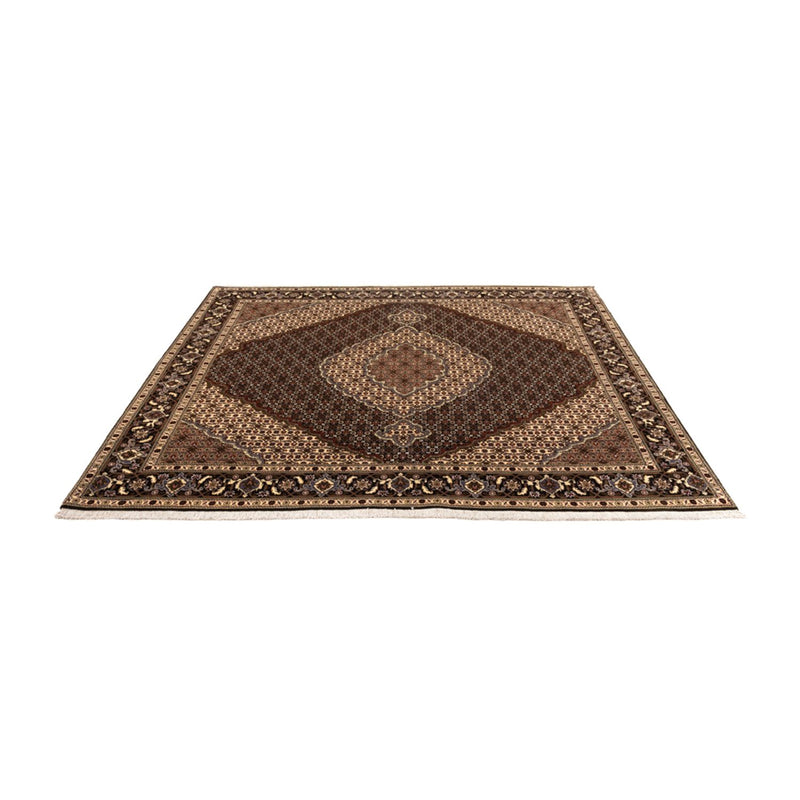 Alfombra Persa - Tabriz - Real cuadrado  - 203 x 198 cm - beige oscuro