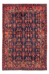 Alfombra persa - Nómada - 194 x 147 cm - azul oscuro