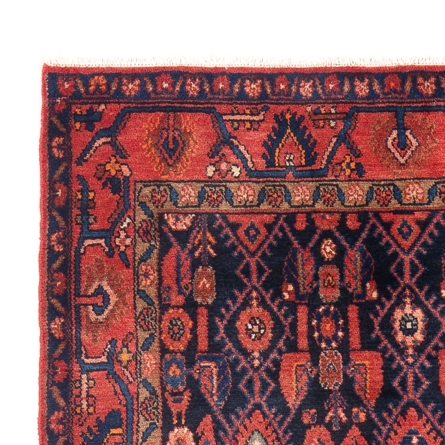 Alfombra persa - Nómada - 194 x 147 cm - azul oscuro