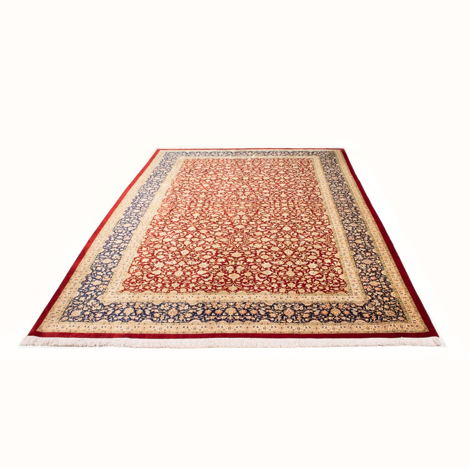Alfombra de seda - Ghom Seda - Prima - 294 x 197 cm - rojo