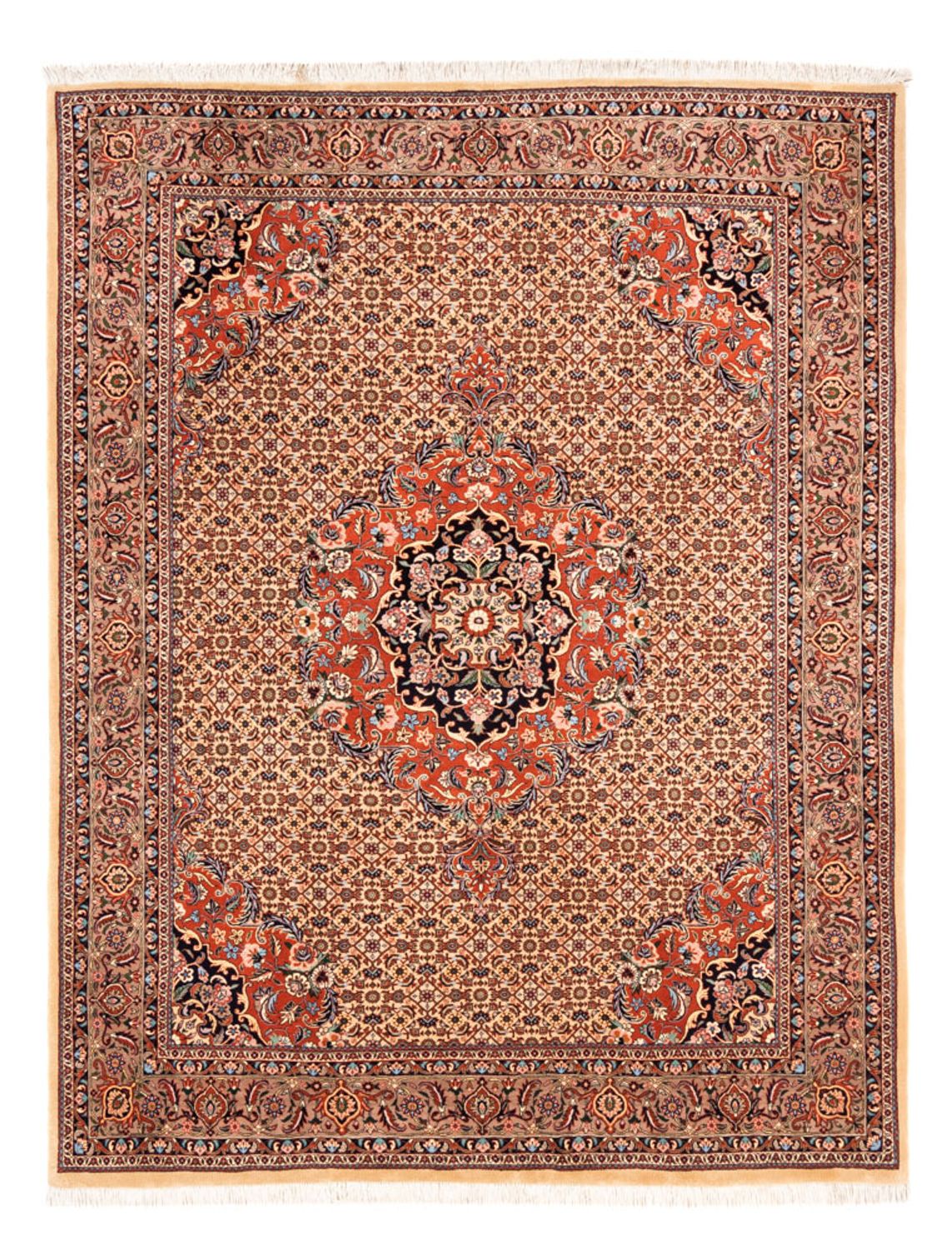 Alfombra persa - Bidjar - 231 x 178 cm - beige