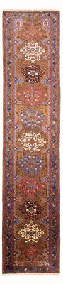 Alfombra de pasillo Alfombra persa - Nómada - 407 x 100 cm - multicolor