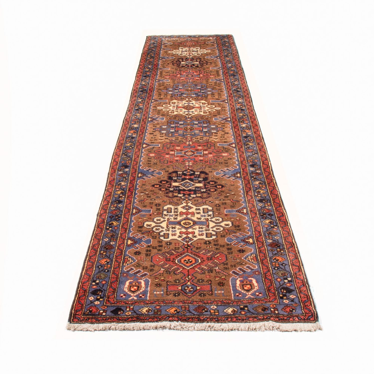 Alfombra de pasillo Alfombra persa - Nómada - 407 x 100 cm - multicolor