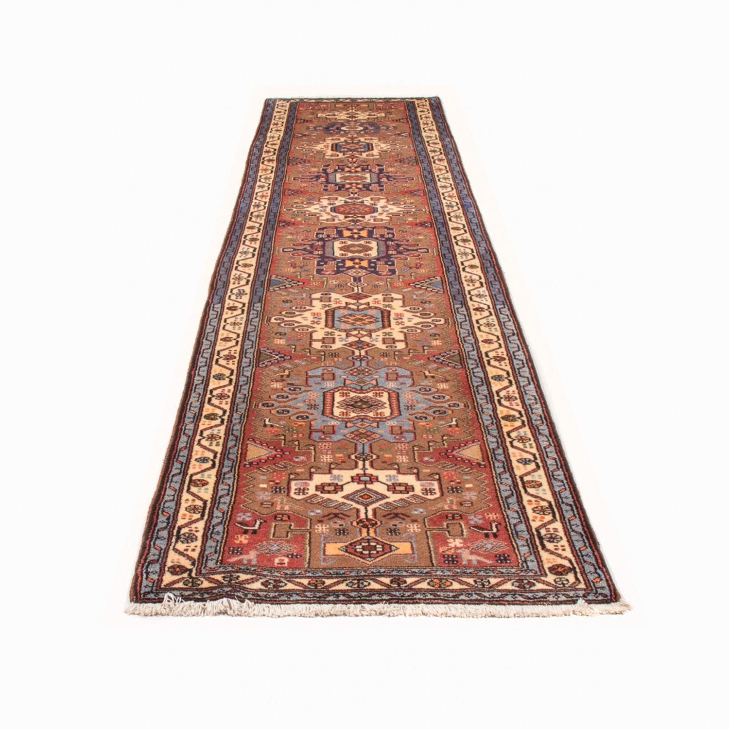 Alfombra de pasillo Alfombra persa - Nómada - 373 x 95 cm - rojo