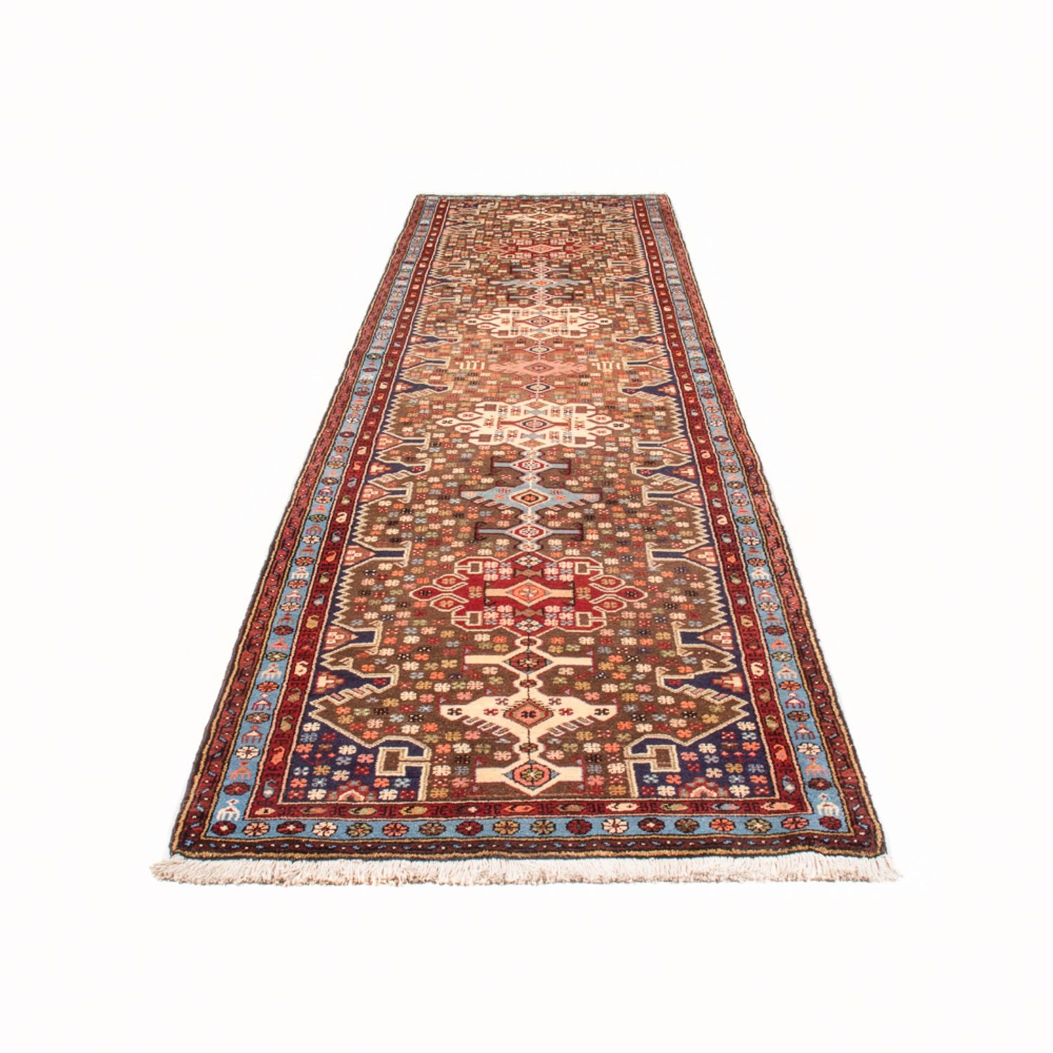 Alfombra de pasillo Alfombra persa - Nómada - 385 x 100 cm - multicolor
