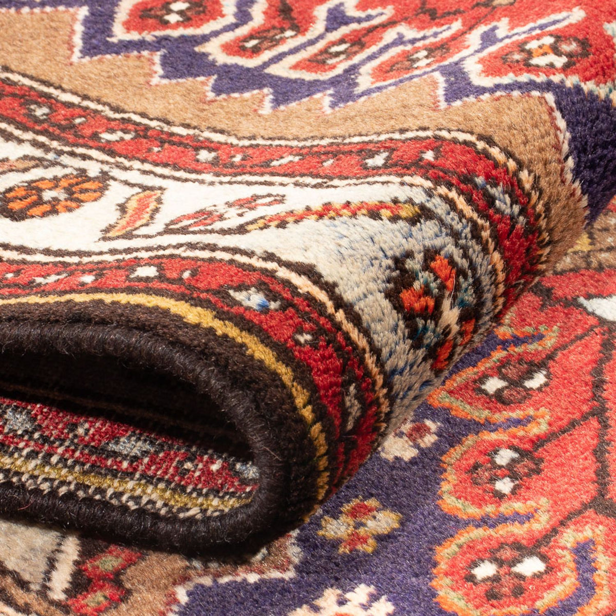 Alfombra de pasillo Alfombra persa - Nómada - 403 x 82 cm - azul oscuro