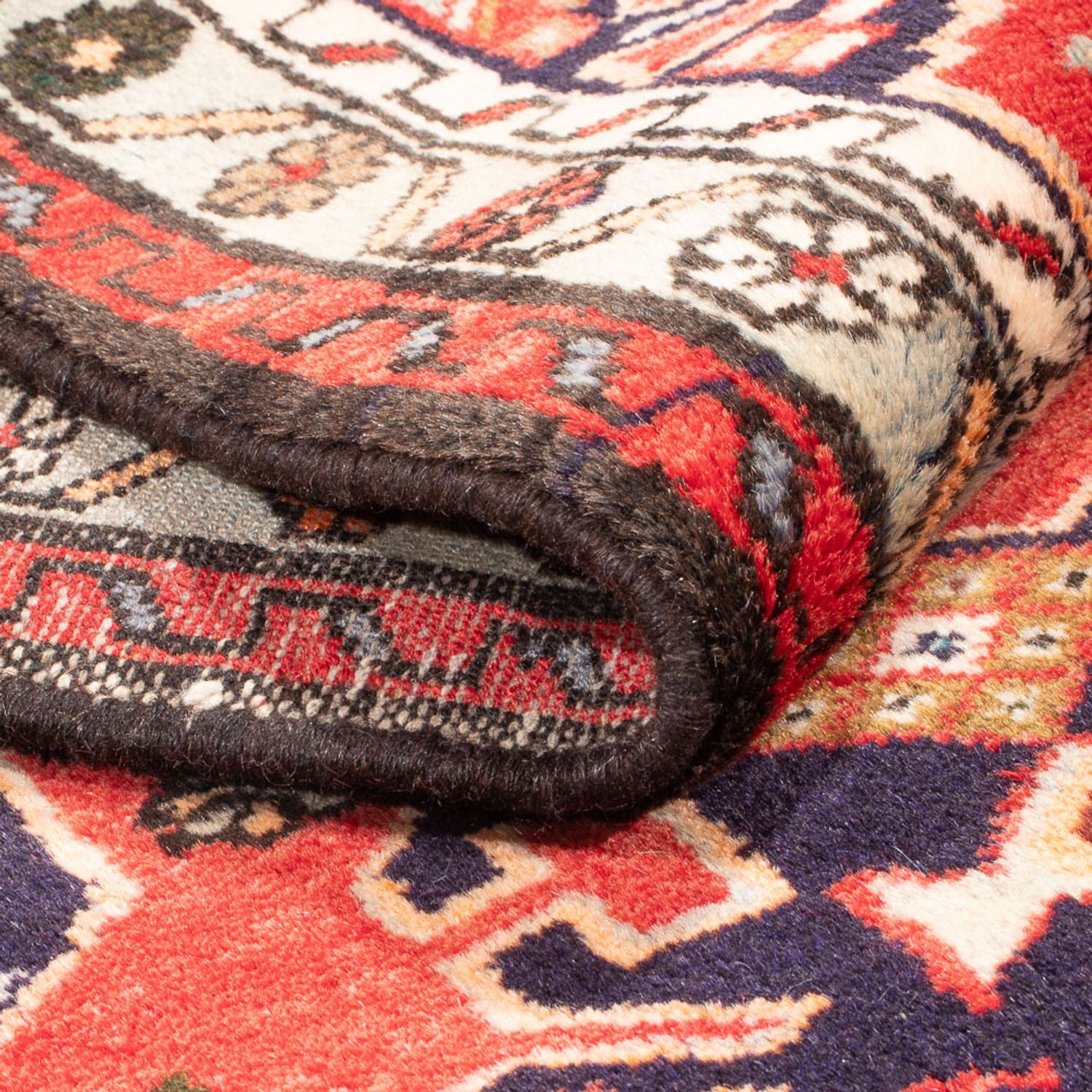 Alfombra de pasillo Alfombra persa - Nómada - 395 x 80 cm - rojo