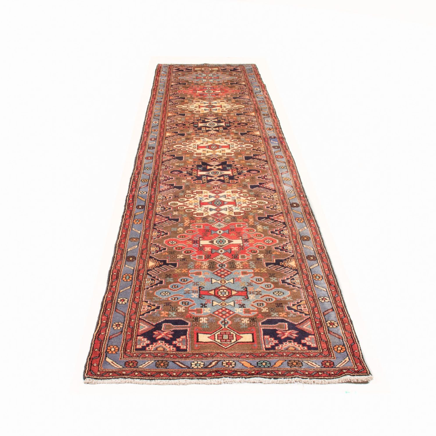 Alfombra de pasillo Alfombra persa - Nómada - 388 x 92 cm - multicolor