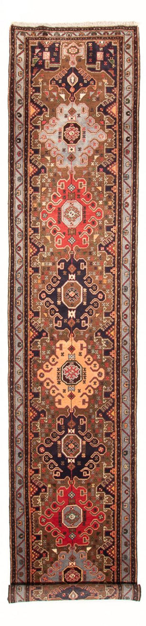 Alfombra de pasillo Alfombra persa - Nómada - 414 x 106 cm - multicolor