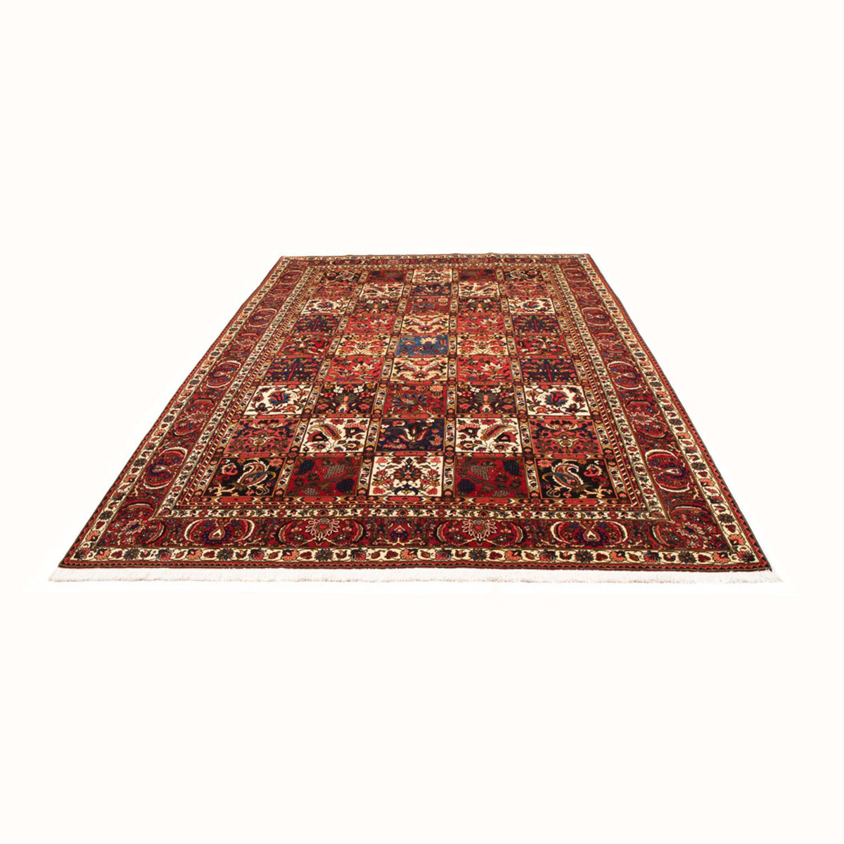 Alfombra persa - Nómada - 314 x 210 cm - rojo oscuro