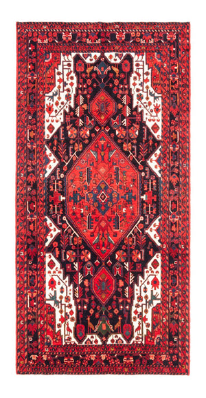 Alfombra persa - Nómada - 310 x 154 cm - azul oscuro