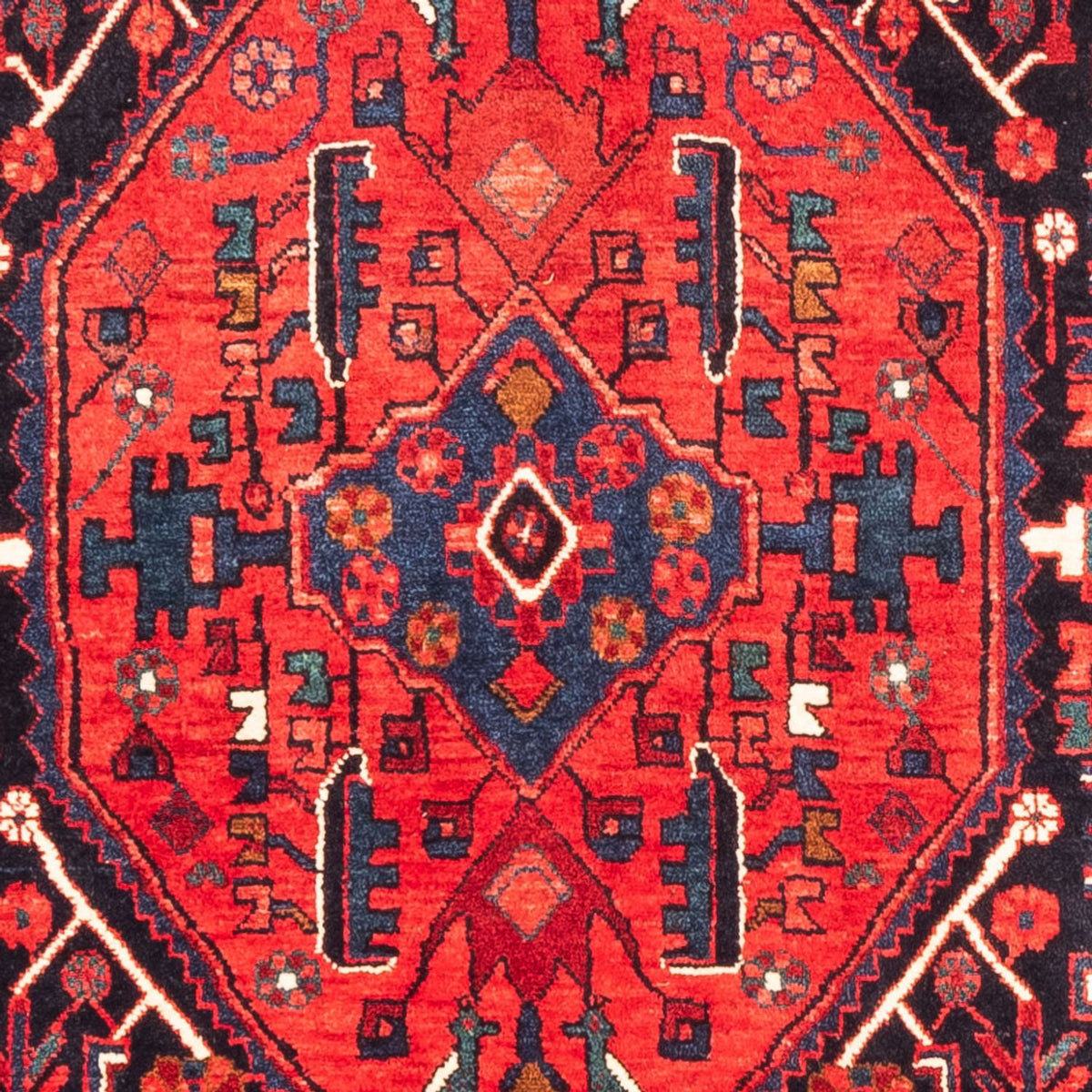 Alfombra persa - Nómada - 310 x 154 cm - azul oscuro