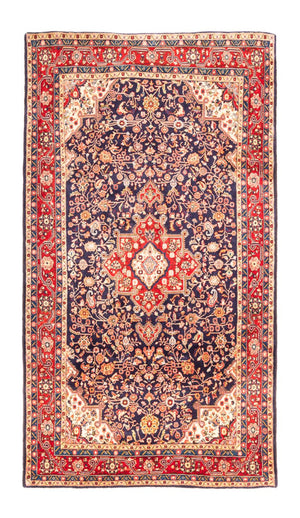 Alfombra persa - Nómada - 282 x 156 cm - azul oscuro