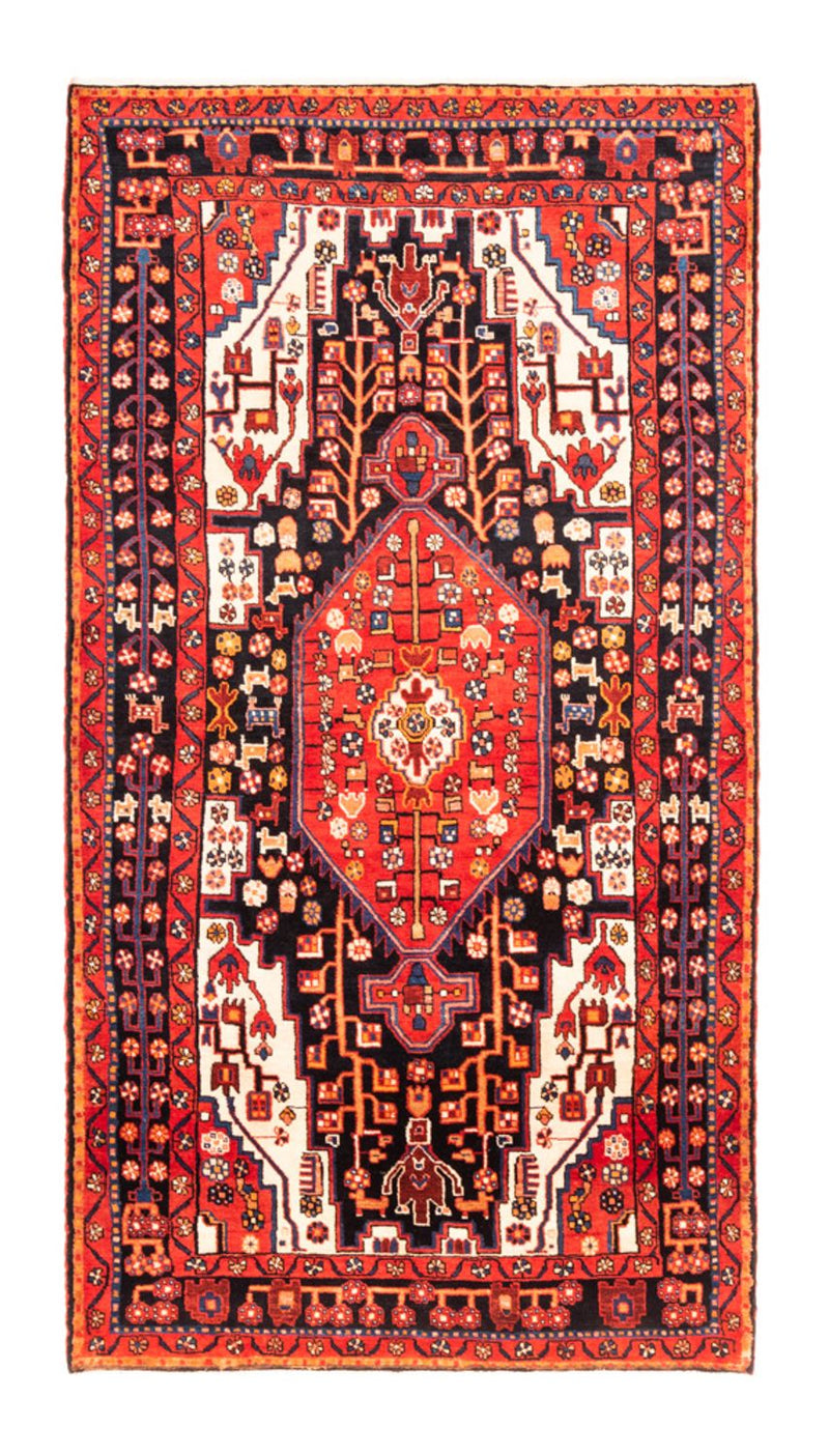 Alfombra persa - Nómada - 285 x 155 cm - azul oscuro