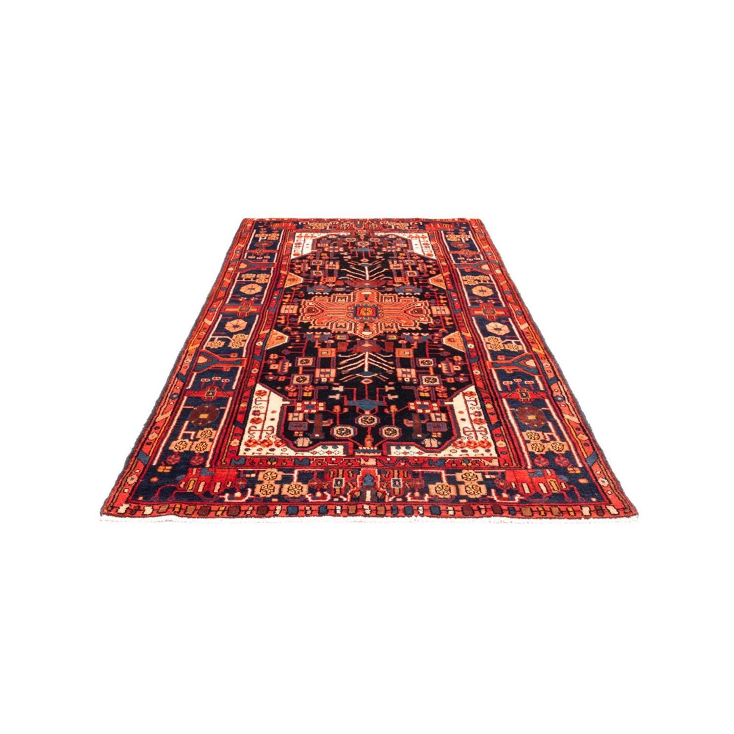 Alfombra de pasillo Alfombra persa - Nómada - 295 x 140 cm - azul oscuro