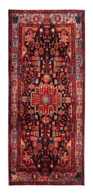 Alfombra de pasillo Alfombra persa - Nómada - 343 x 154 cm - azul oscuro