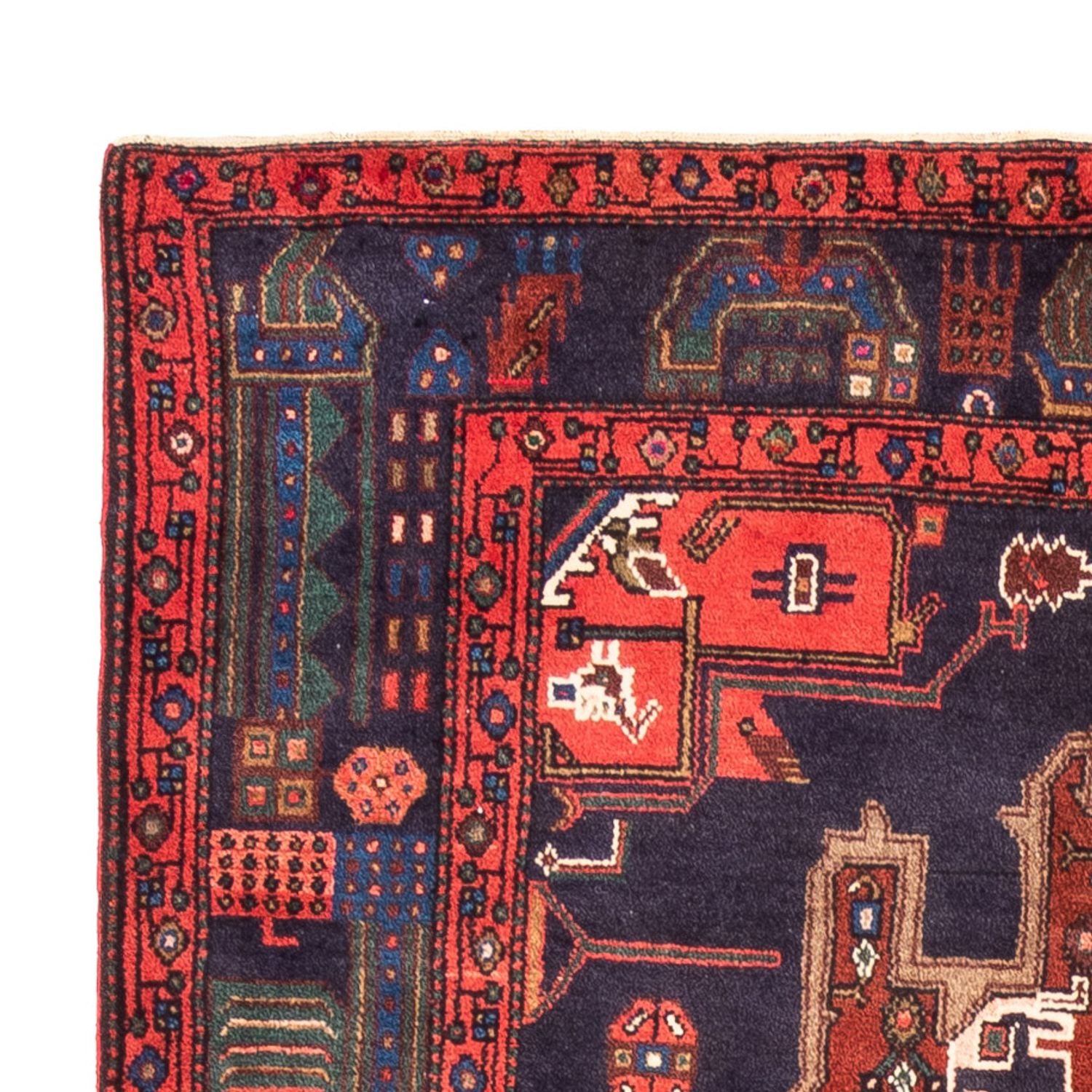 Alfombra persa - Nómada - 270 x 160 cm - rojo