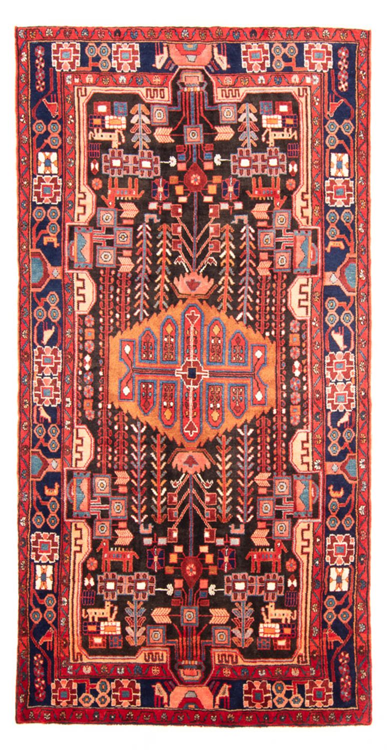 Alfombra persa - Nómada - 280 x 150 cm - azul oscuro
