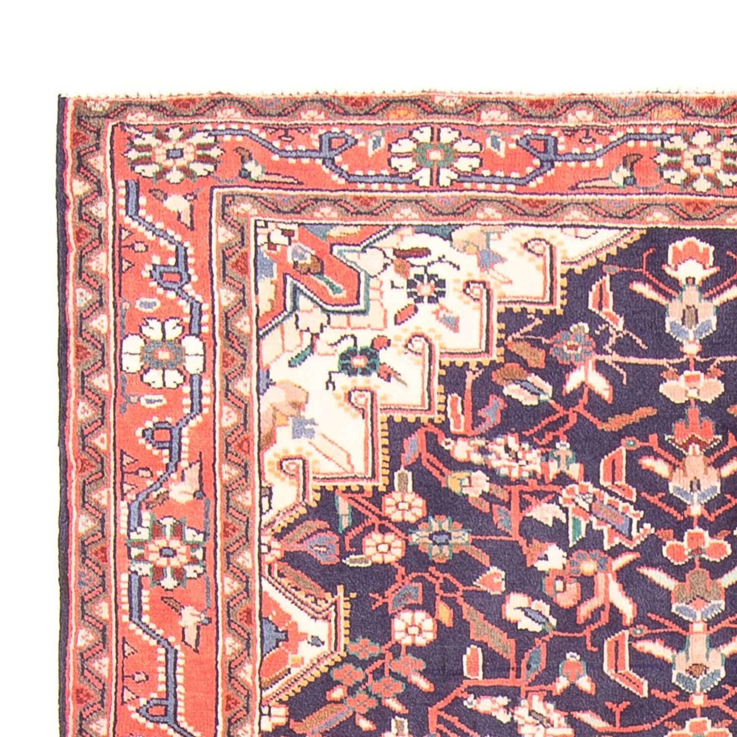 Alfombra persa - Nómada - 310 x 150 cm - azul oscuro