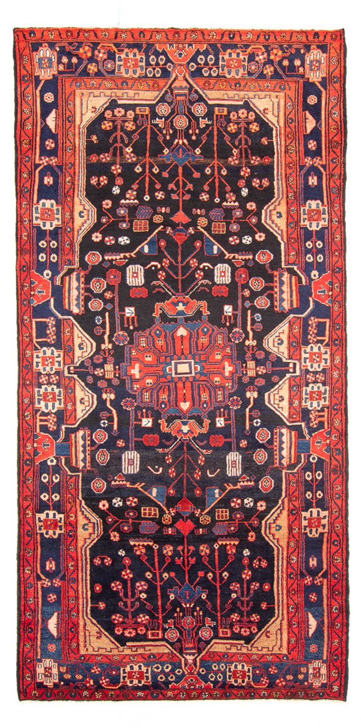 Alfombra persa - Nómada - 295 x 154 cm - azul oscuro