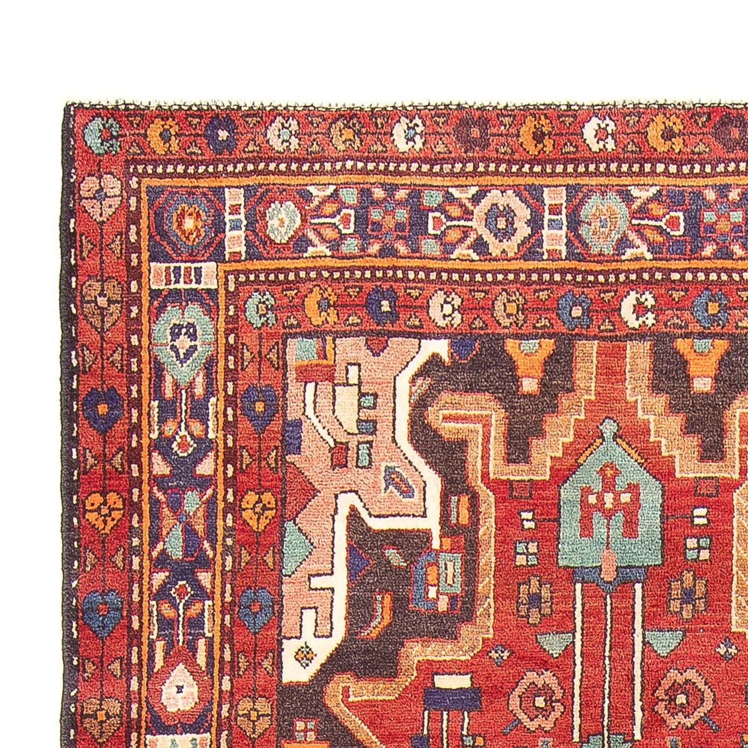 Alfombra de pasillo Alfombra persa - Nómada - 350 x 150 cm - rojo