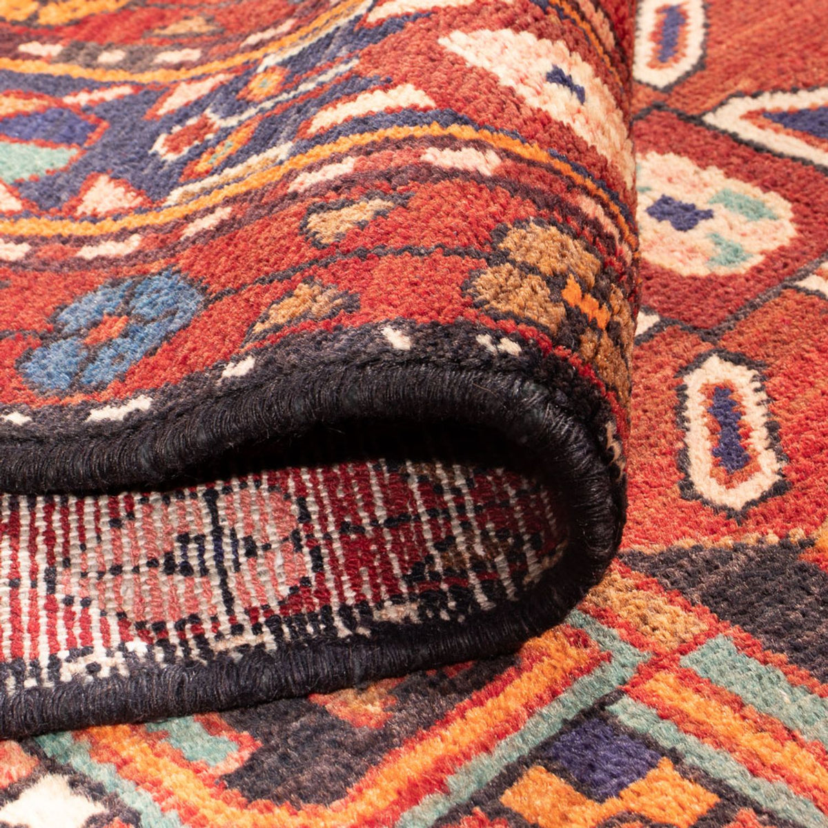 Alfombra de pasillo Alfombra persa - Nómada - 350 x 150 cm - rojo