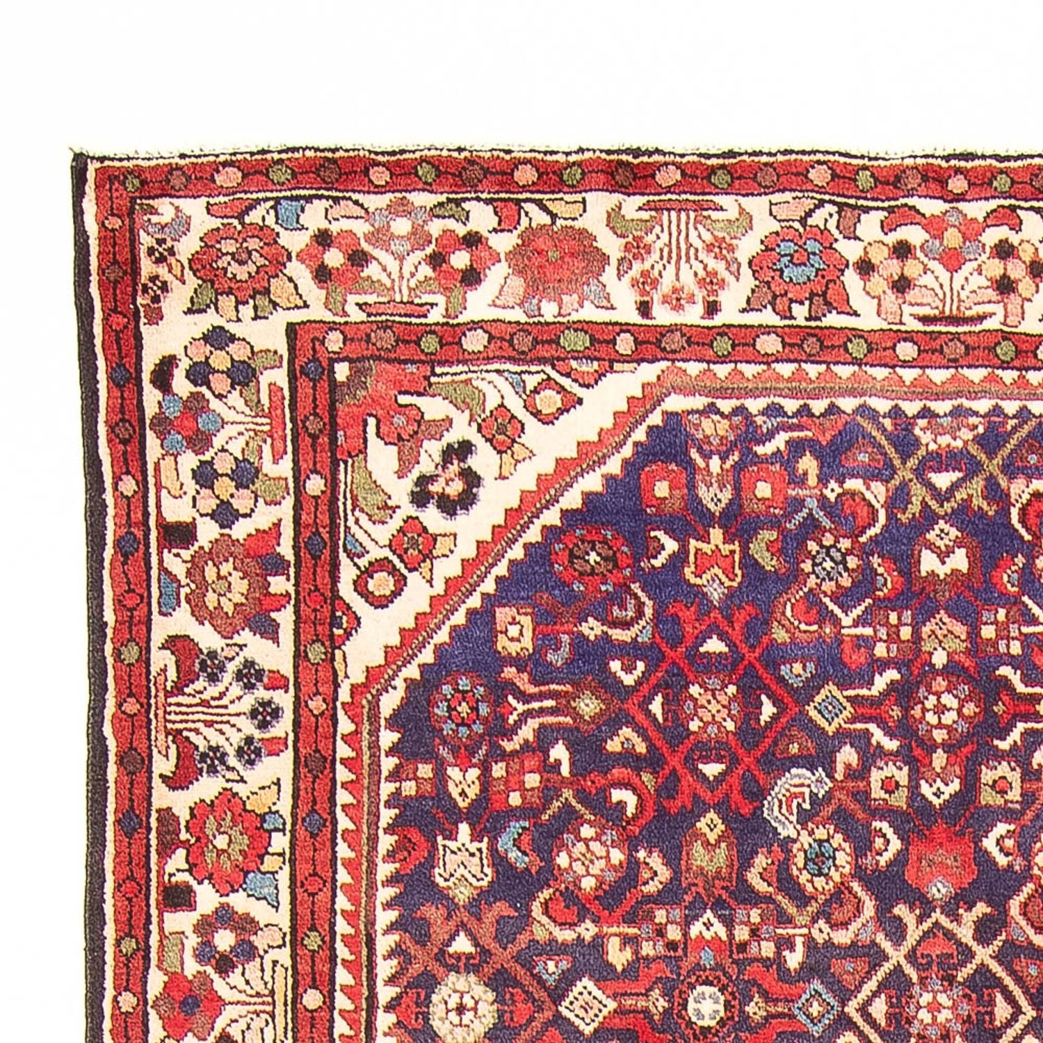 Alfombra persa - Nómada - 330 x 153 cm - azul oscuro
