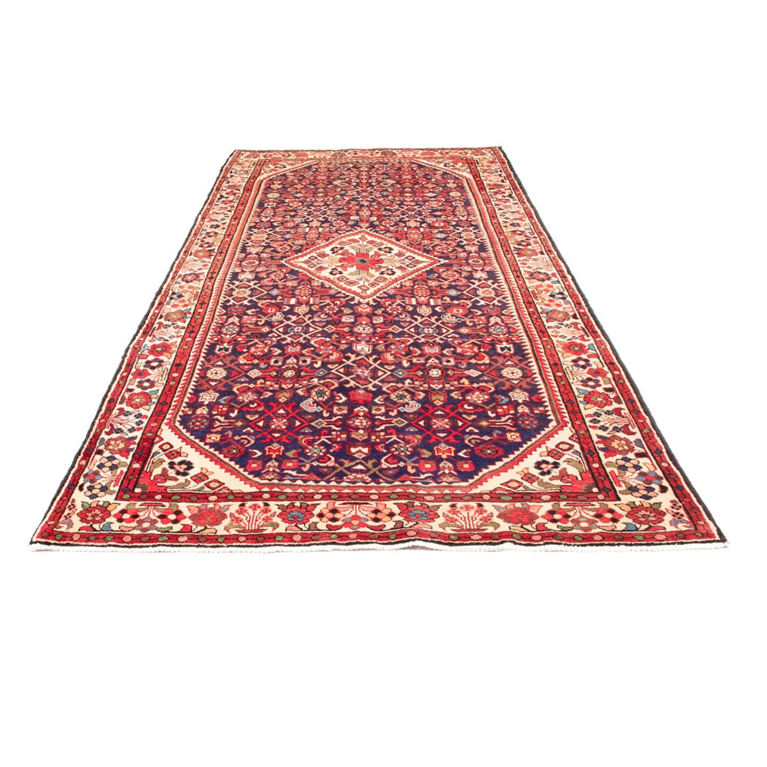 Alfombra persa - Nómada - 330 x 153 cm - azul oscuro