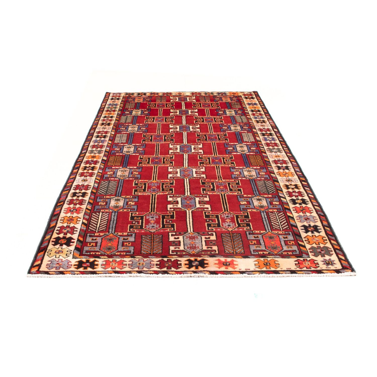 Alfombra de pasillo Alfombra persa - Nómada - 277 x 145 cm - rojo