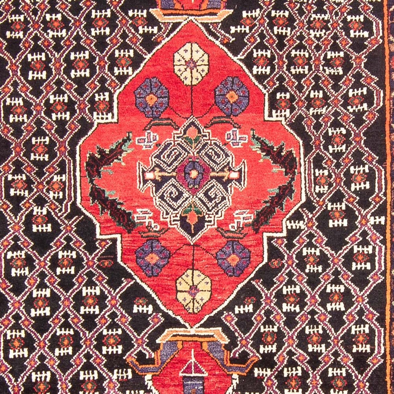 Alfombra persa - Nómada - 313 x 152 cm - azul oscuro