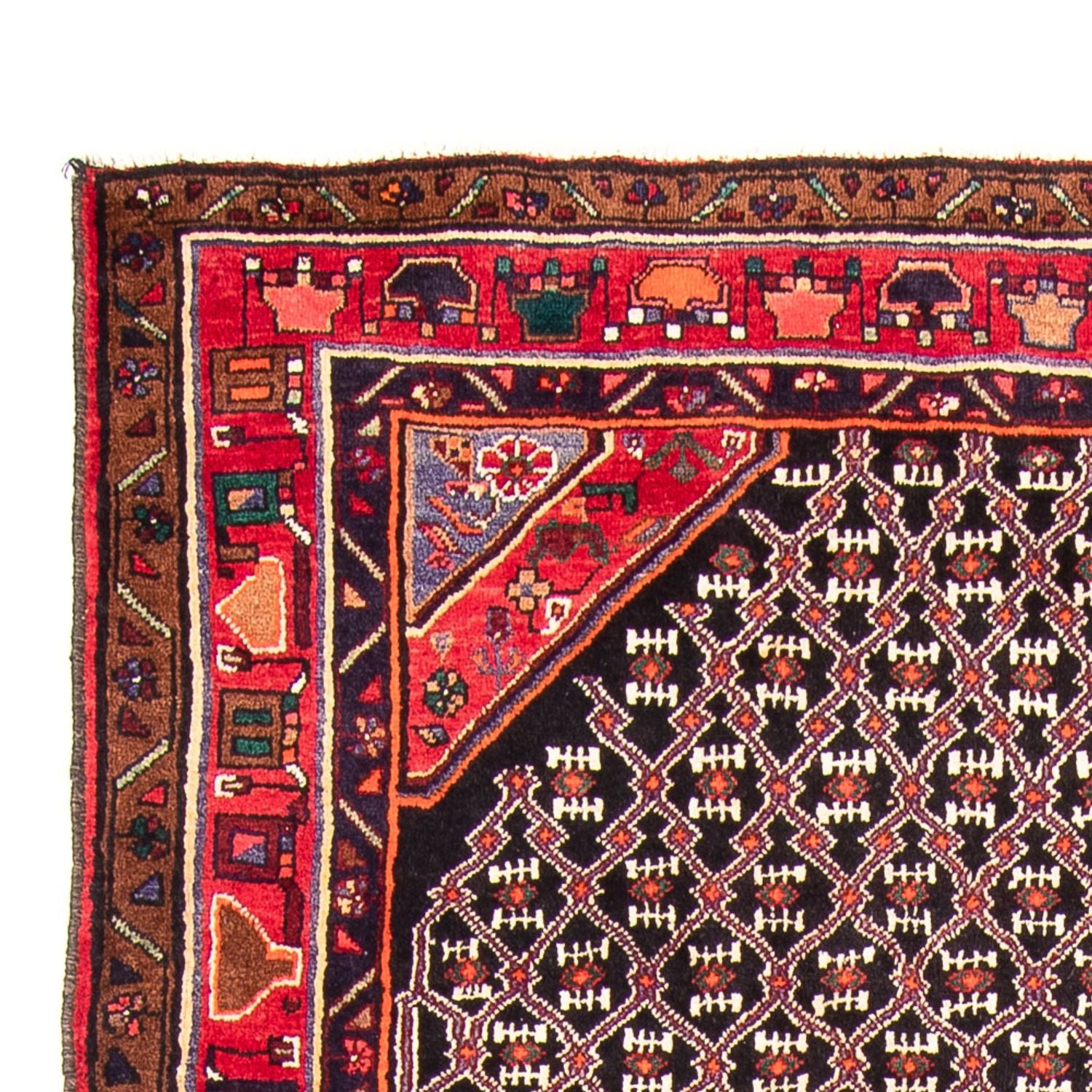 Alfombra persa - Nómada - 313 x 152 cm - azul oscuro