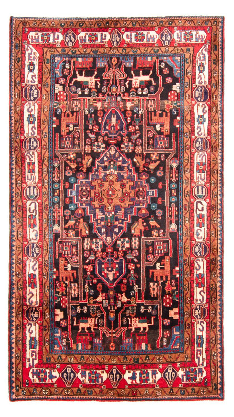 Alfombra persa - Nómada - 285 x 164 cm - azul oscuro