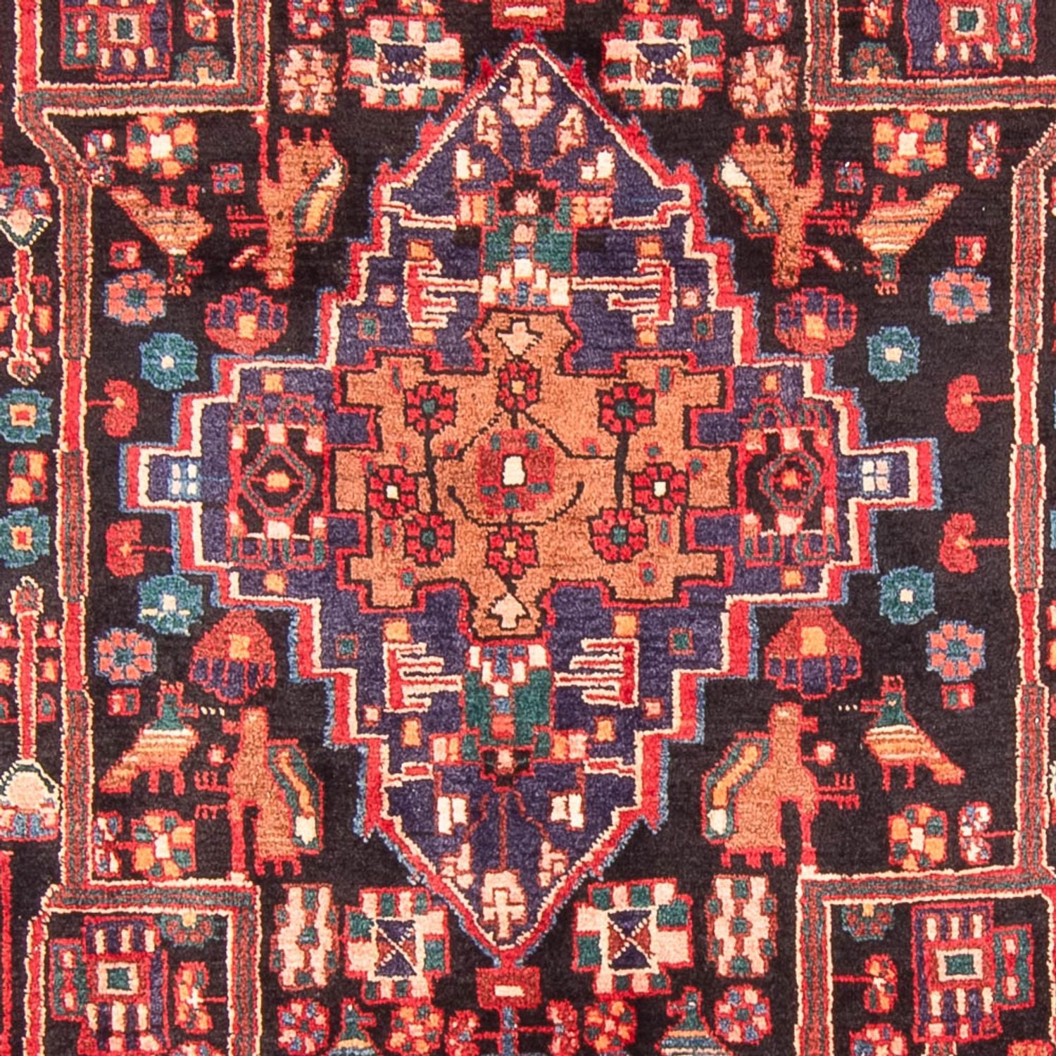 Alfombra persa - Nómada - 285 x 164 cm - azul oscuro