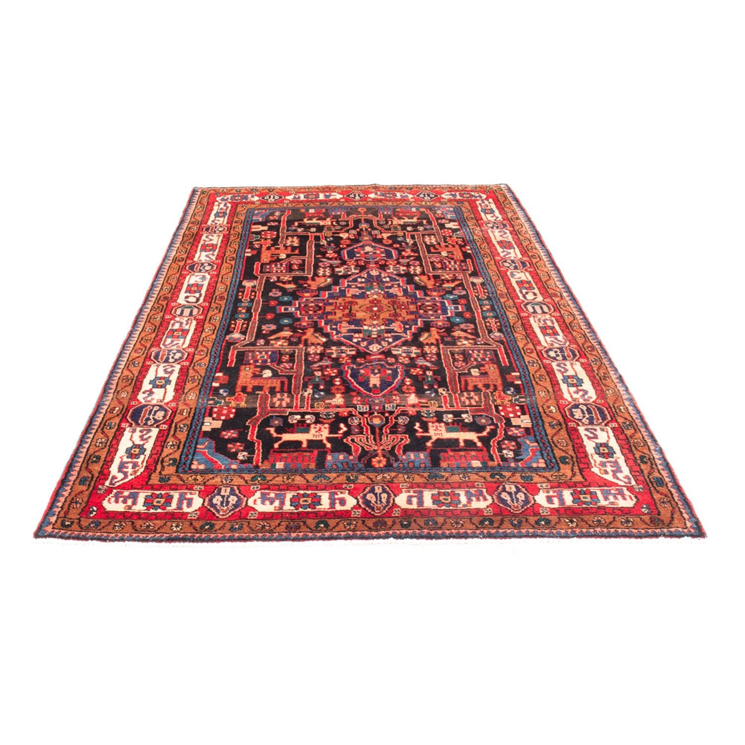 Alfombra persa - Nómada - 285 x 164 cm - azul oscuro