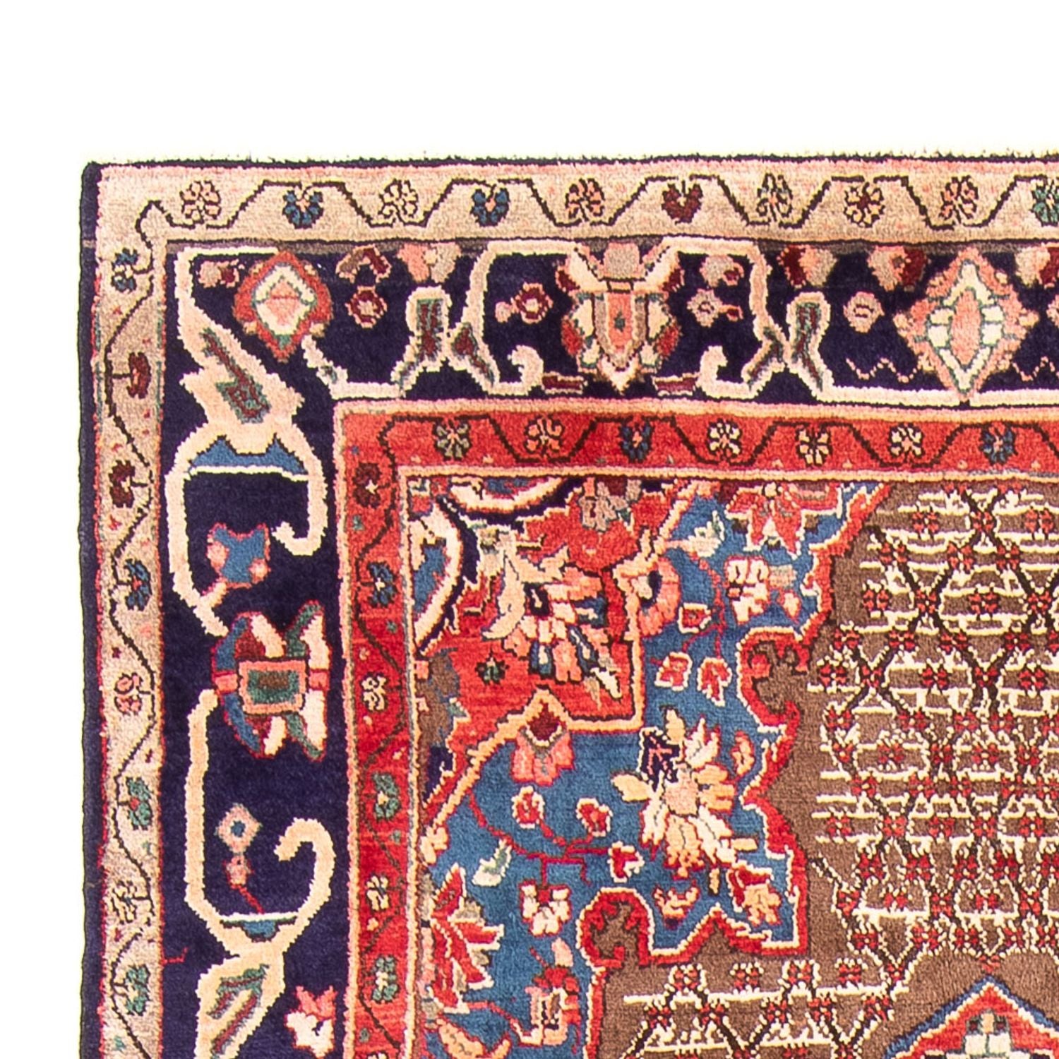Alfombra persa - Nómada - 298 x 155 cm - azul oscuro