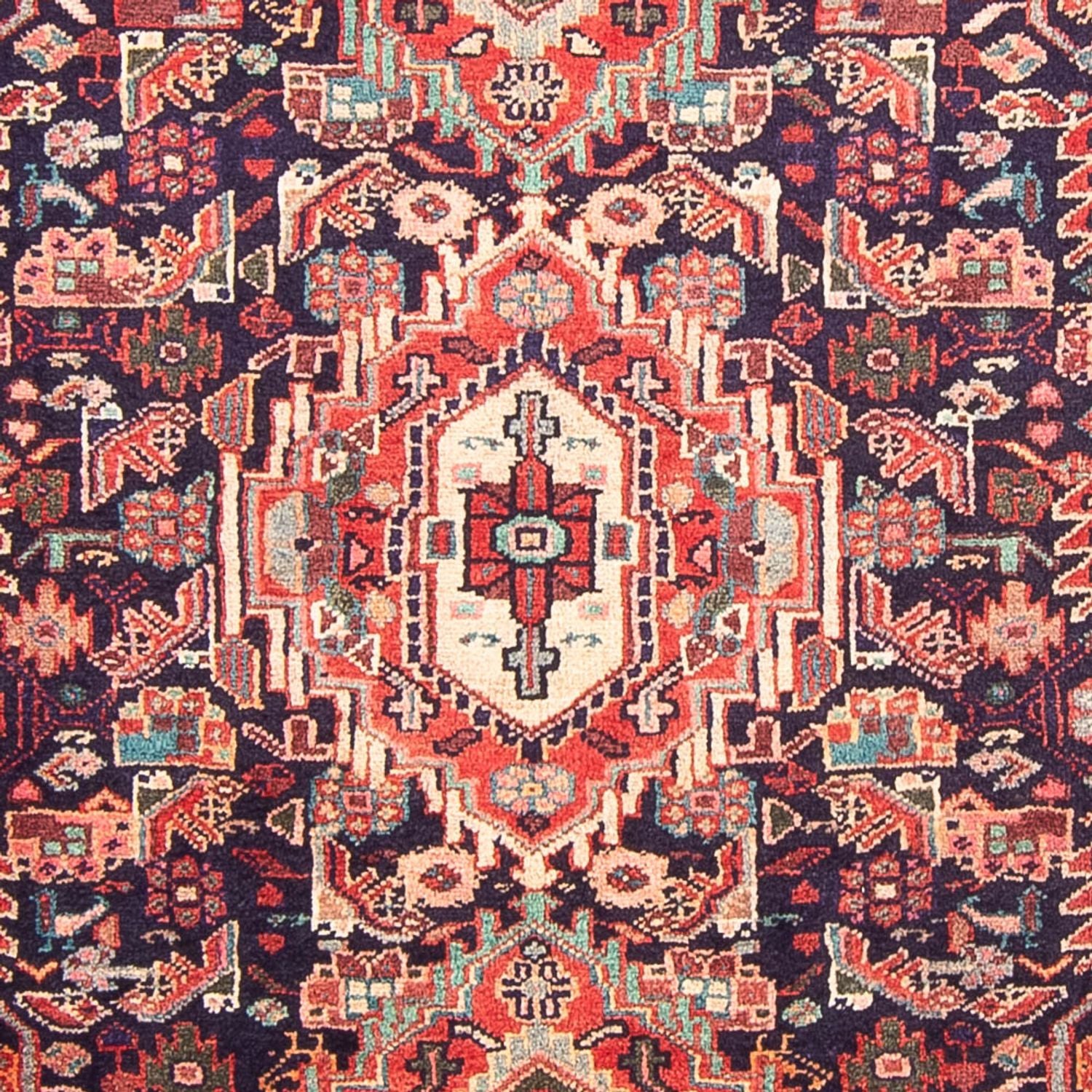 Alfombra persa - Nómada - 307 x 155 cm - azul oscuro