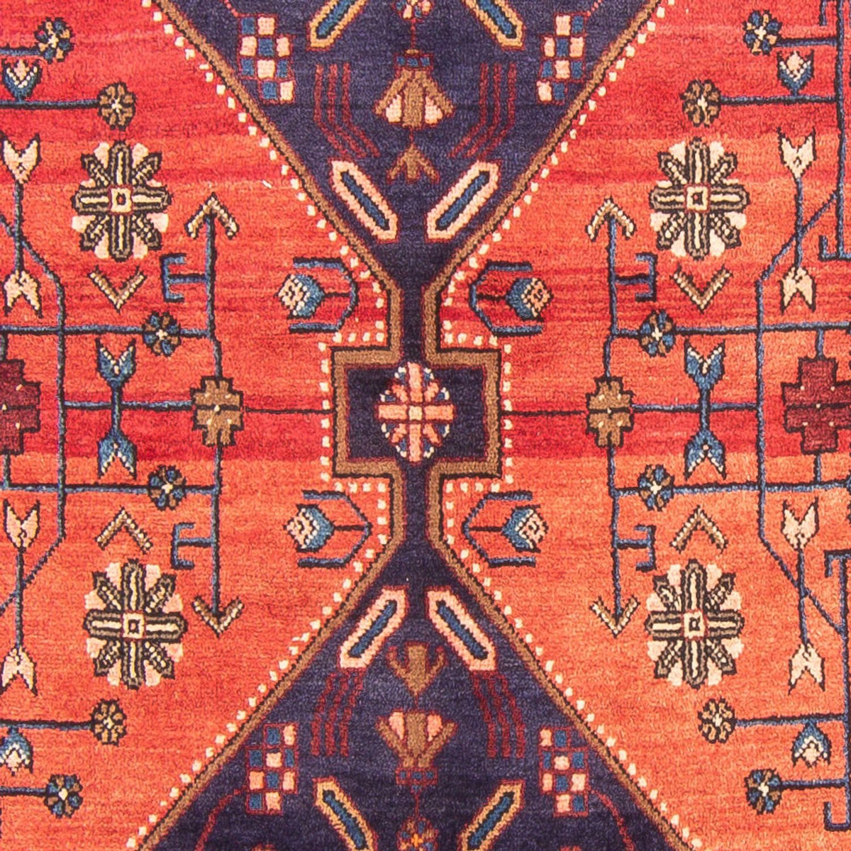 Alfombra persa - Nómada - 257 x 150 cm - rojo
