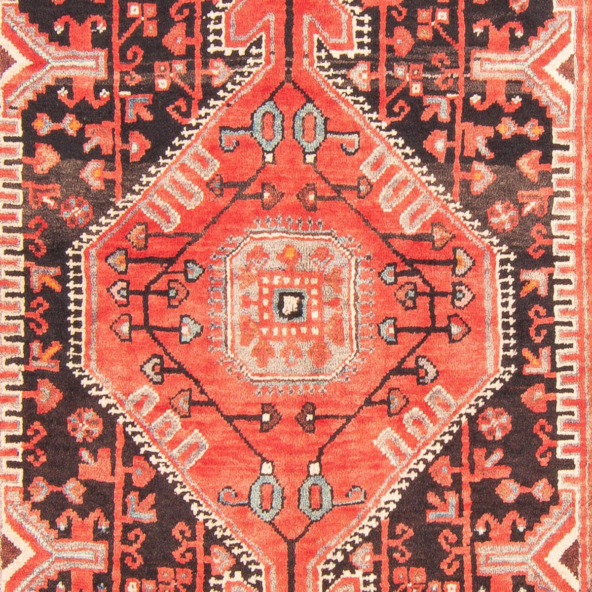 Alfombra persa - Nómada - 260 x 145 cm - azul oscuro