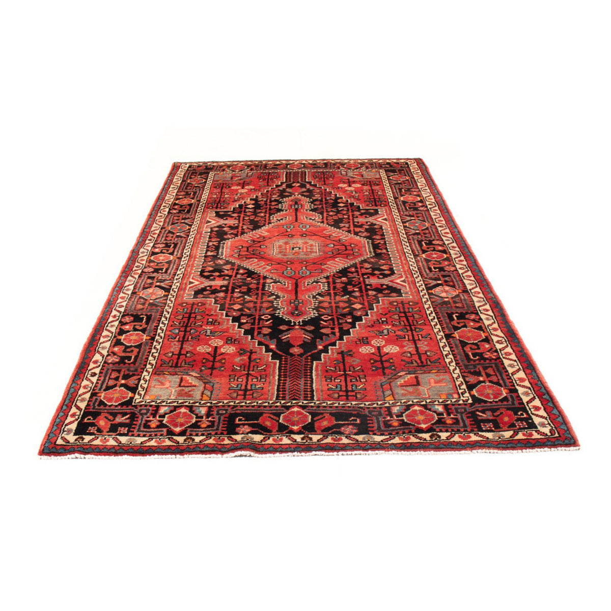 Alfombra persa - Nómada - 260 x 145 cm - azul oscuro